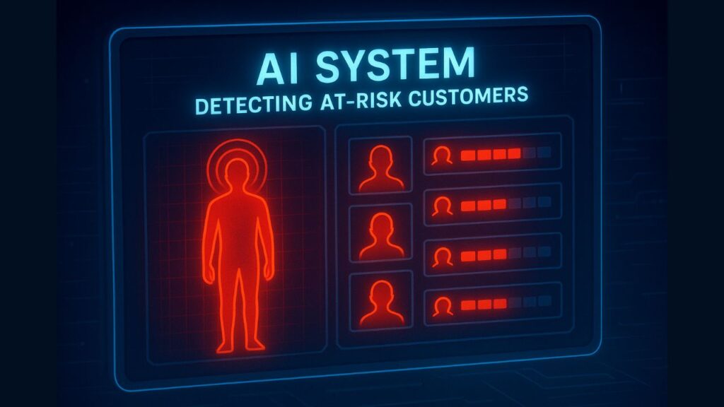 ai system detecting at risk customers