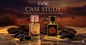 Case study on AI photography of Perfume Brand Revore