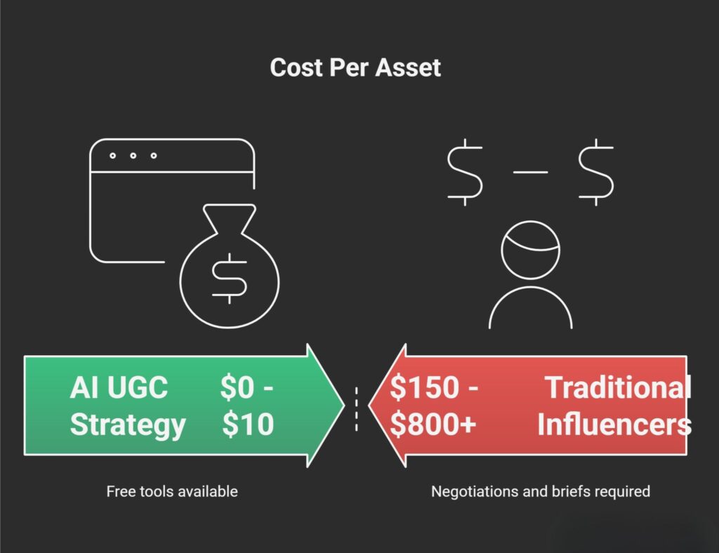 The Efficiency Gap – Influencer Marketing vs. AI UGC