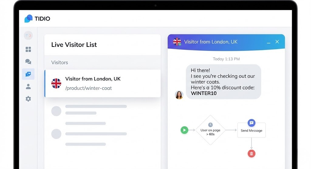 Tidio The Sales Floor (Best for Engagement)