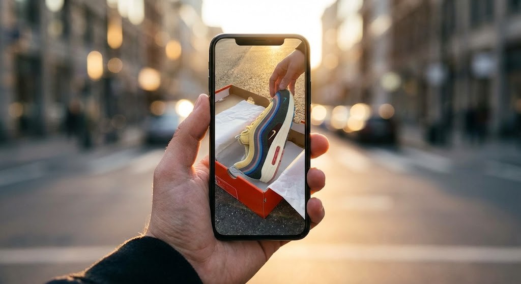 To address skepticism, this realistic first-person photo shows what a high-quality "faceless" unboxing video looks like, proving it can be authentic and engaging without a human face.